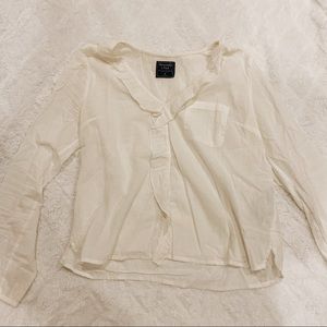 ABERCROMBIE WHITE SUMMER BLOUSE